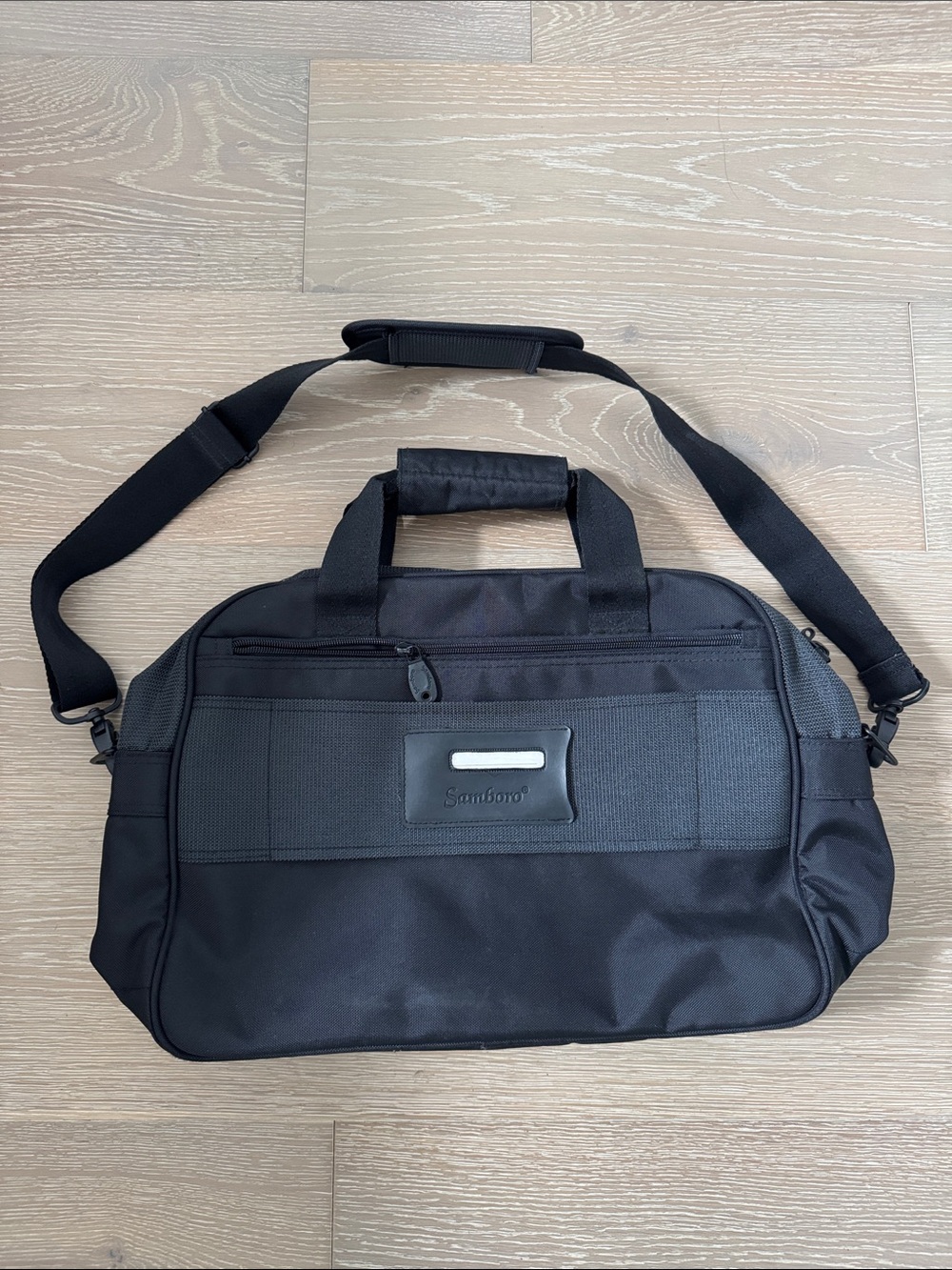 Samboro Black Professional Laptop Bag with Shoulder Strap